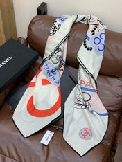 CHANEL 25S SCARF 135 IN CASHMERE 991652