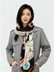 CHANEL 25S SCARF 135 IN CASHMERE 991653