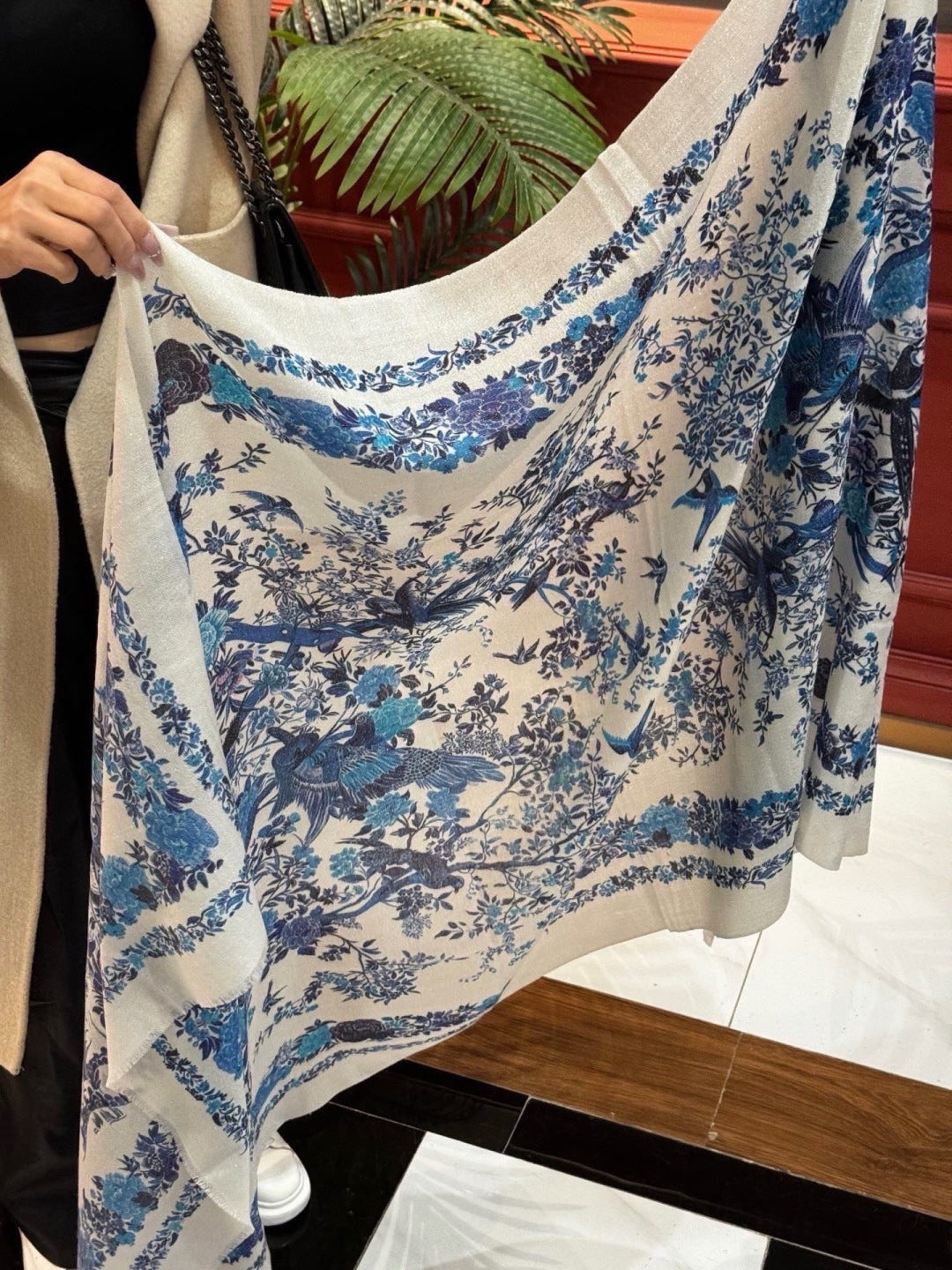 DIOR 26S SCARF 110CM IN WOOL & CASHMERE 300232