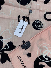 CHANEL 26S SCARF 140 IN CASHMERE AND SILK 303153