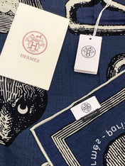 HERMES 26S SCARF 140 IN CASHMERE AND SILK 303157