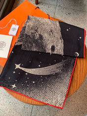 HERMES 26S SCARF 140 IN CASHMERE AND SILK 304678