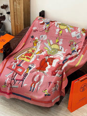 HERMES 26S LONG SCARF 200 IN CASHMERE AND SILK 307234