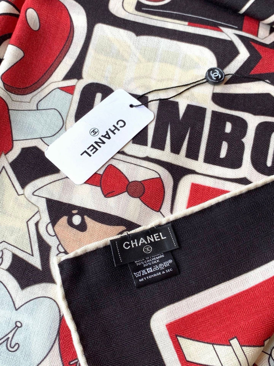 CHANEL 26S SCARF 135 IN CASHMERE AND SILK 309866