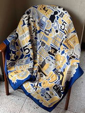 CHANEL 26S SCARF 135 IN CASHMERE AND SILK 309867