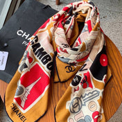 CHANEL 26S SCARF 135 IN CASHMERE AND SILK 309869