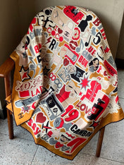 CHANEL 26S SCARF 135 IN CASHMERE AND SILK 309869