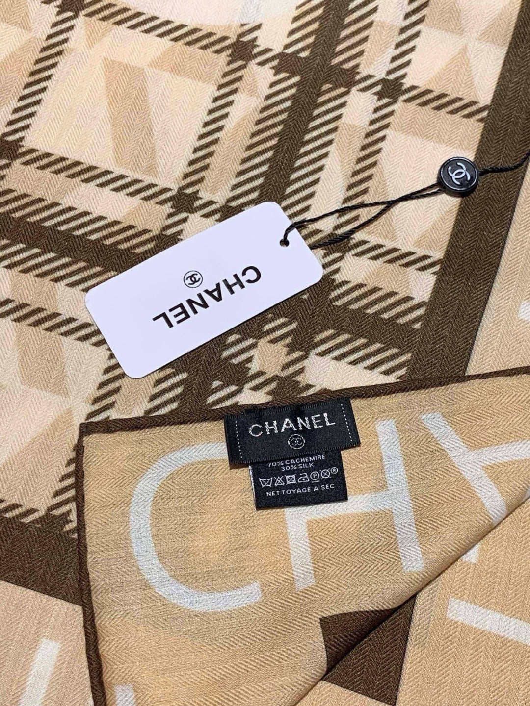 CHANEL 26S SCARF 135 IN CASHMERE AND SILK 309899
