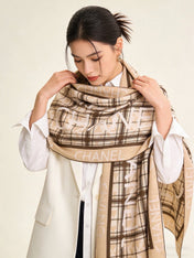 CHANEL 26S SCARF 135 IN CASHMERE AND SILK 309899