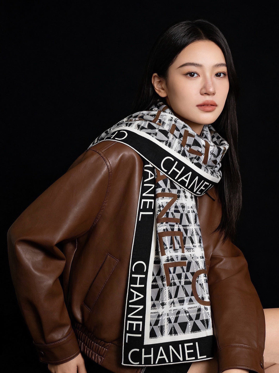 CHANEL 26S SCARF 135 IN CASHMERE AND SILK 309900