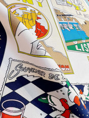 HERMES 26S PRINTED SQUARE SCARF 88 IN SILK 309946