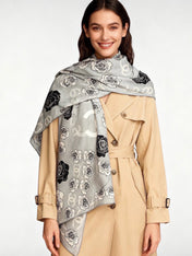 CHANEL 26S SCARF 140 IN SILK AND CASHMERE 313318