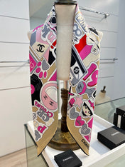 CHANEL 26S SCARF 90 IN SILK 313364
