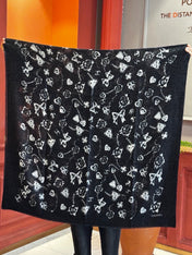 CHANEL 26S PRINTED SHAWL 200 IN SILK 313396