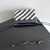 BOTTEGA VENETA 25S DUSTBAG 21 IN ZEBRA PATTERN CALFSKIN