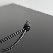 BOTTEGA VENETA 25S DAMEN ELEPHANT CHARM IN BLACK CALFSKIN