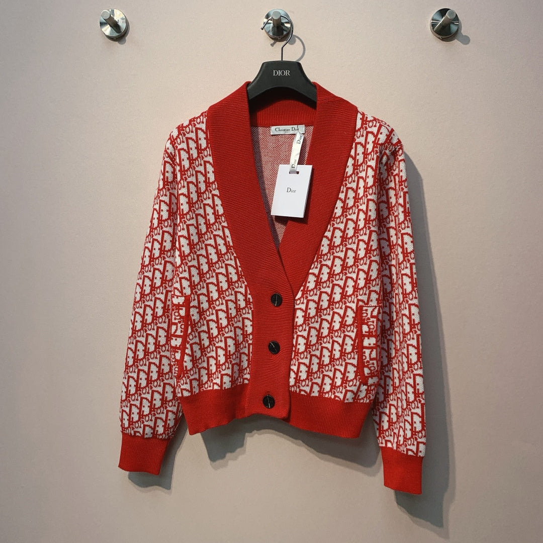 DIOR 25S V-NECK KNIT CARDIGAN 697