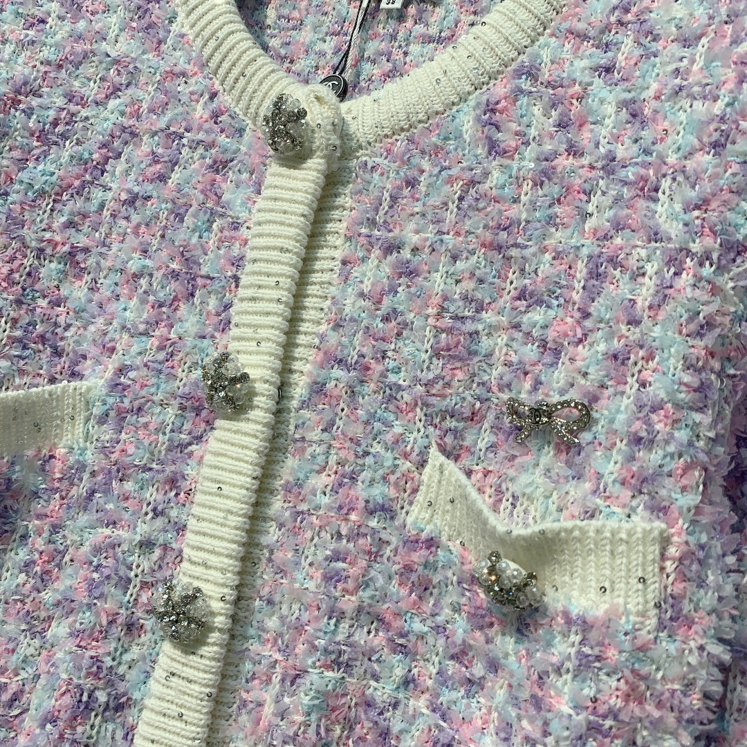 CHANEL 26S CREW NECK CARDIGAN 803