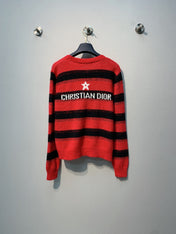 DIOR 26S STRIPED V-NECK CARDIGAN 1000