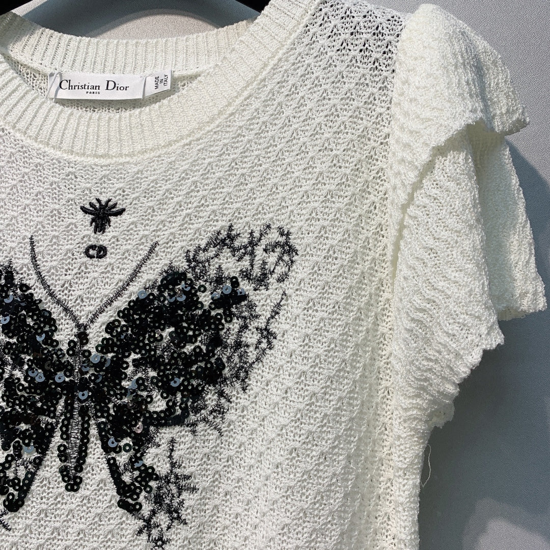 DIOR 26S SHORT-SLEEVE SWEATER 1153