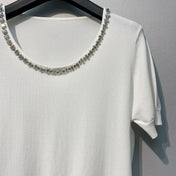 CHANEL 26S SHORT-SLEEVE KNIT TOP STYLE 1078