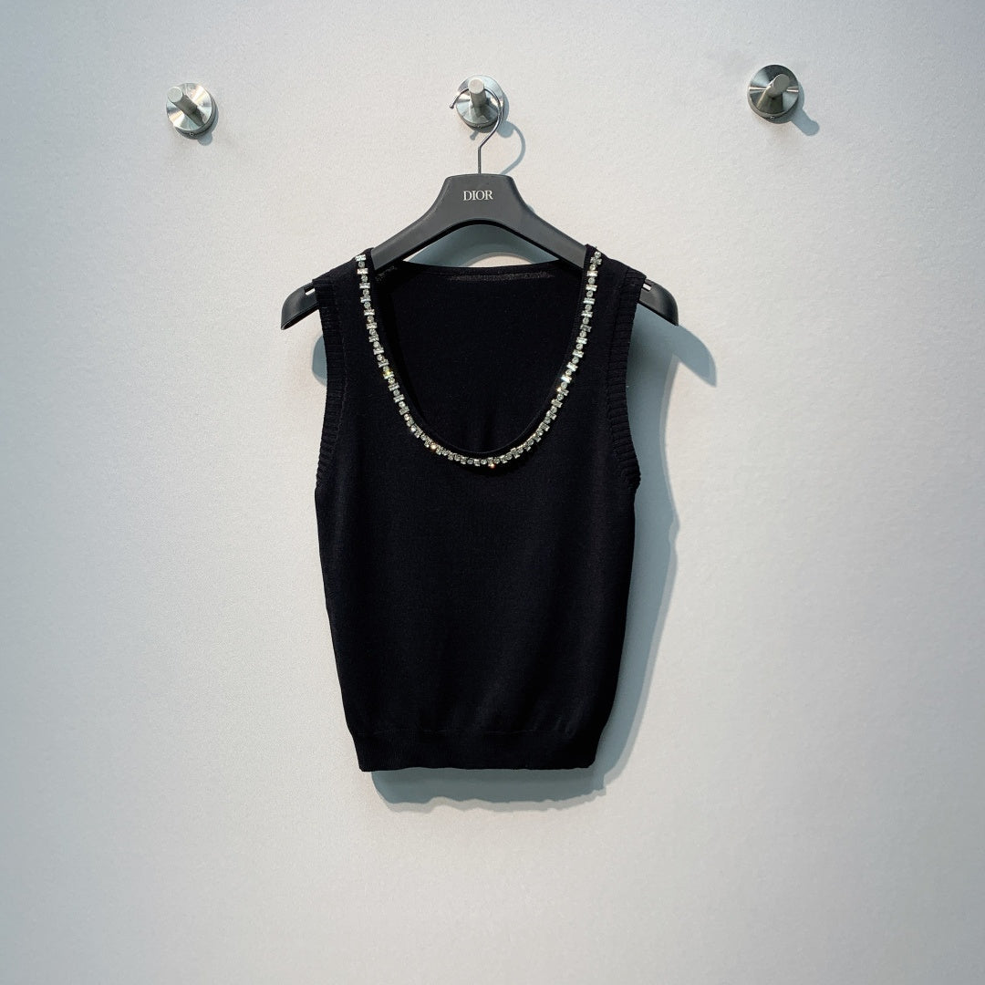 CHANEL 26S LIGHTWEIGHT KNIT TANK TOP STYLE 1075