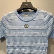 CHANEL 26S KNIT SHORT SLEEVE T-SHIRT STYLE 1284