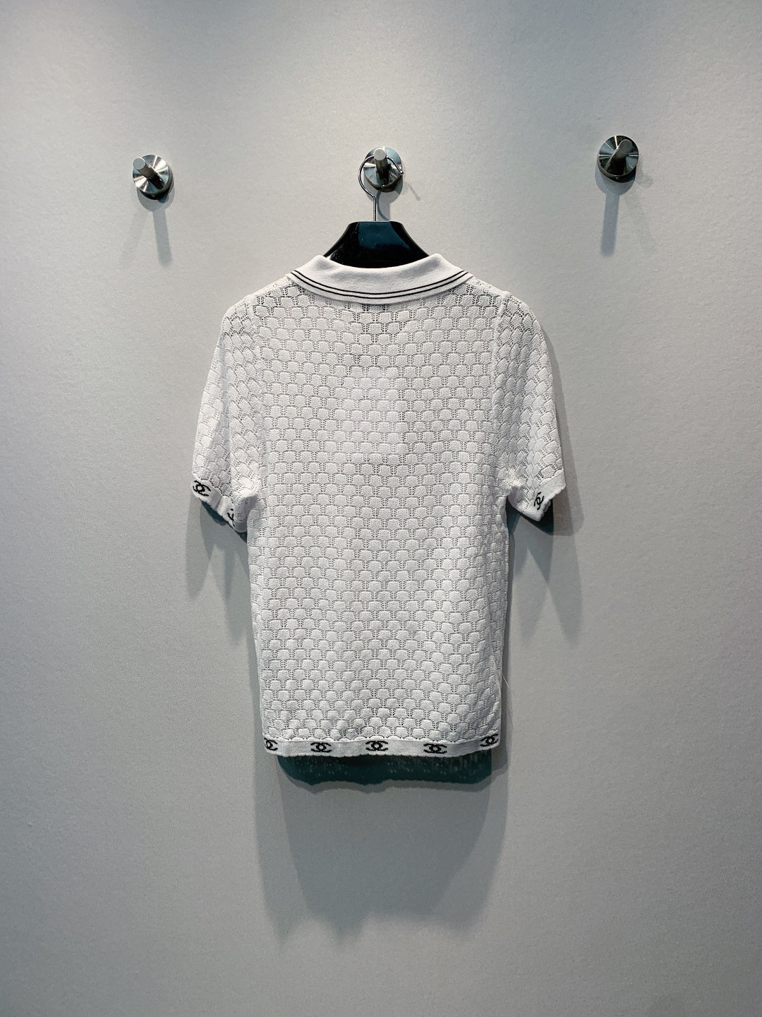 CHANEL 26S SHORT SLEEVE POLO TOP STYLE 1274