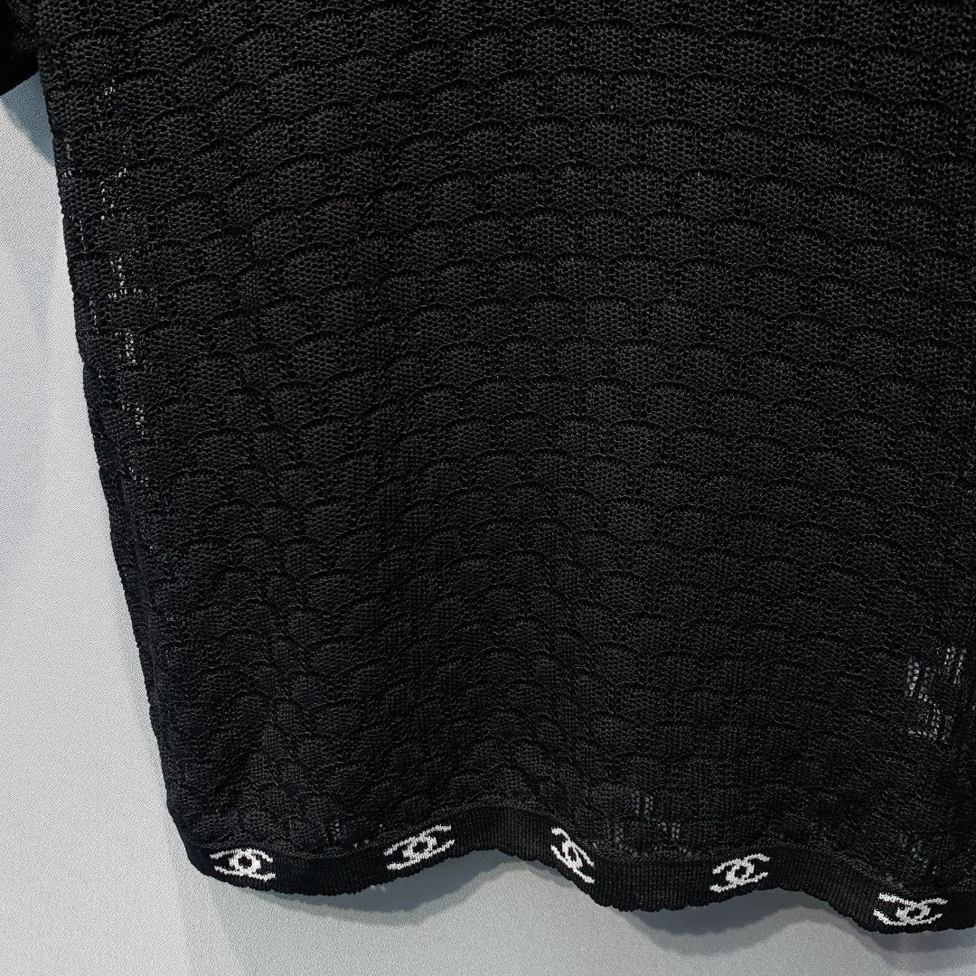 CHANEL 26S SHORT SLEEVE POLO TOP STYLE 1273