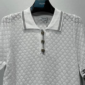CHANEL 26S SHORT SLEEVE POLO TOP STYLE 1274