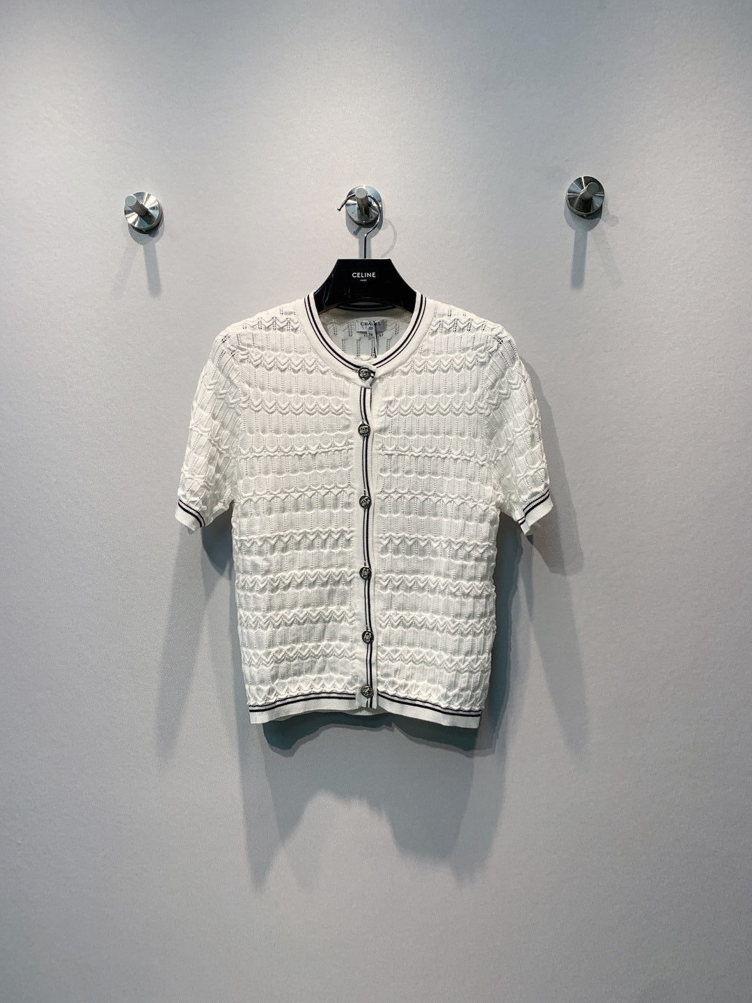 CHANEL 26S SHORT-SLEEVE KNIT TOP 1460