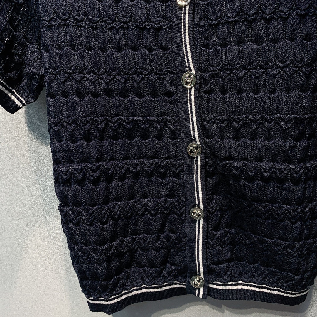 CHANEL 26S SHORT-SLEEVE KNIT TOP 1459