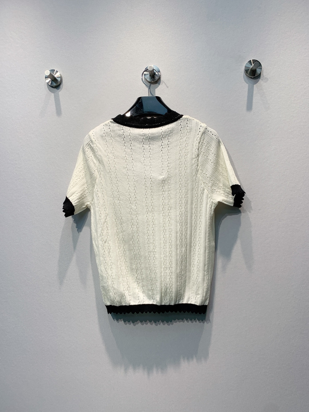 CHANEL 26S SHORT-SLEEVE KNIT TOP 1458