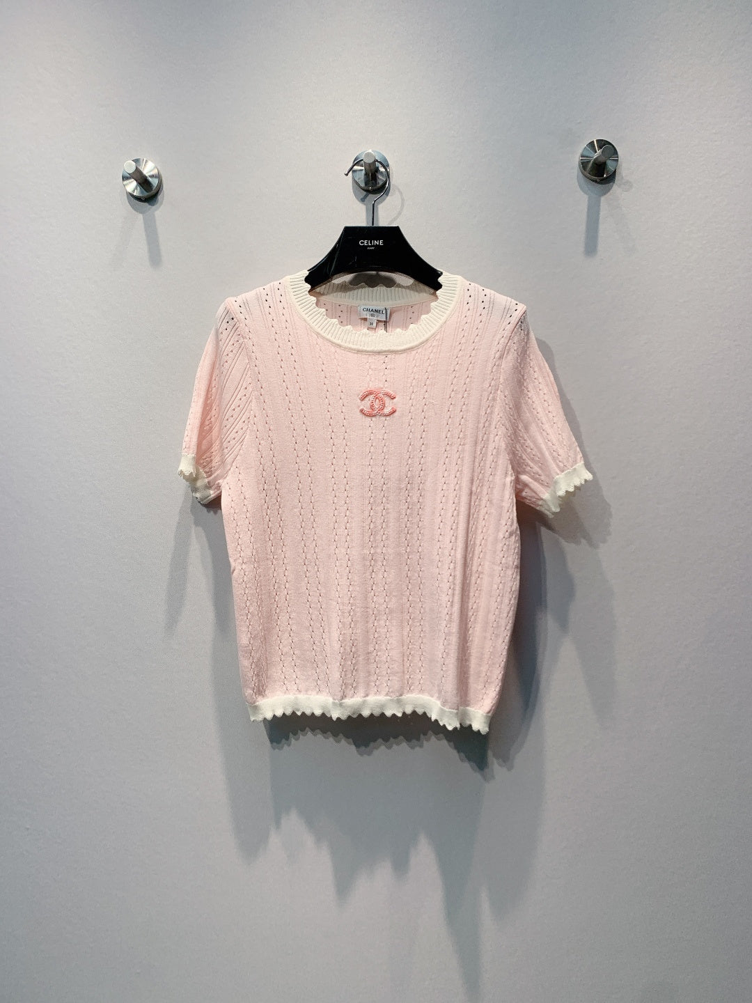 CHANEL 26S SHORT-SLEEVE KNIT TOP 1457