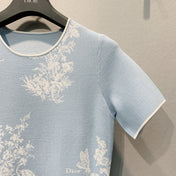 DIOR 26S SHORT-SLEEVE KNIT DRESS 1358
