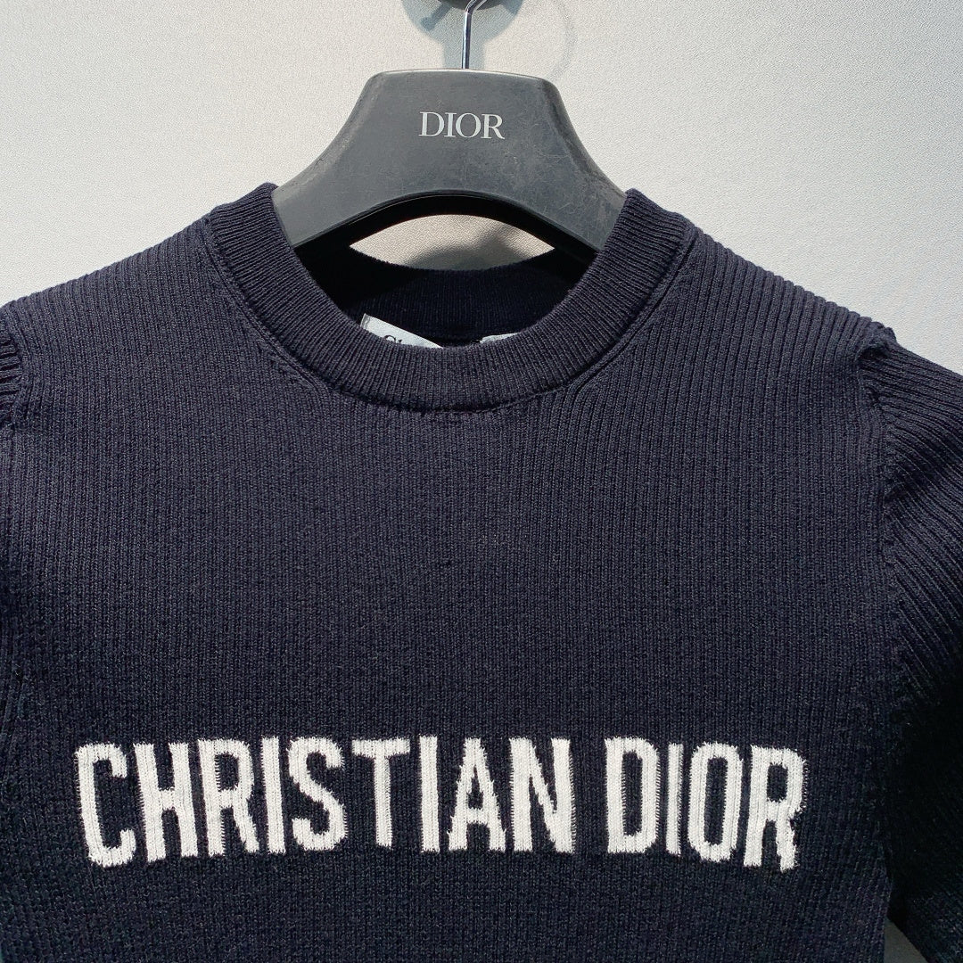 DIOR 26S SHORT-SLEEVE KNIT TOP 1364