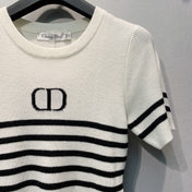 DIOR 26S SHORT-SLEEVE KNIT TOP 1363