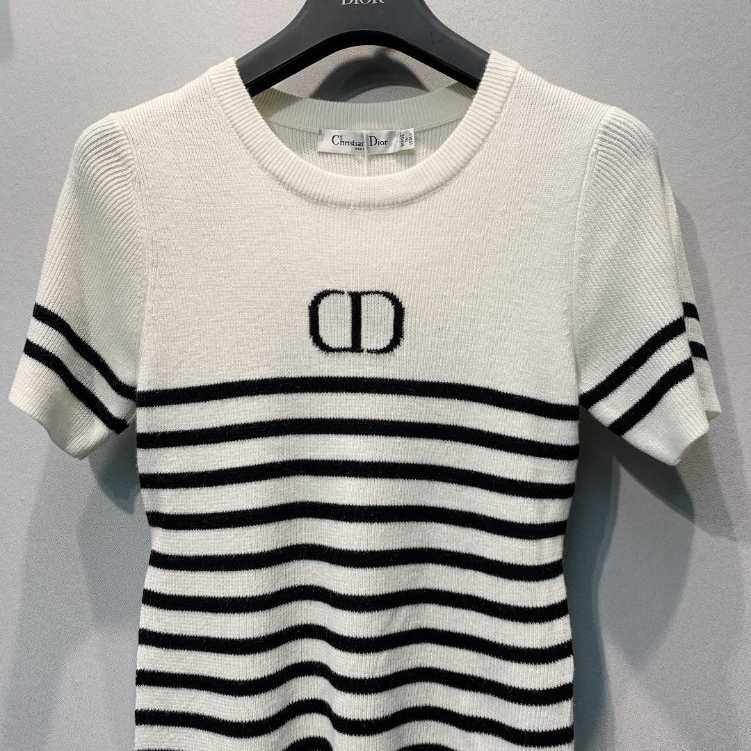 DIOR 26S SHORT-SLEEVE KNIT TOP 1363