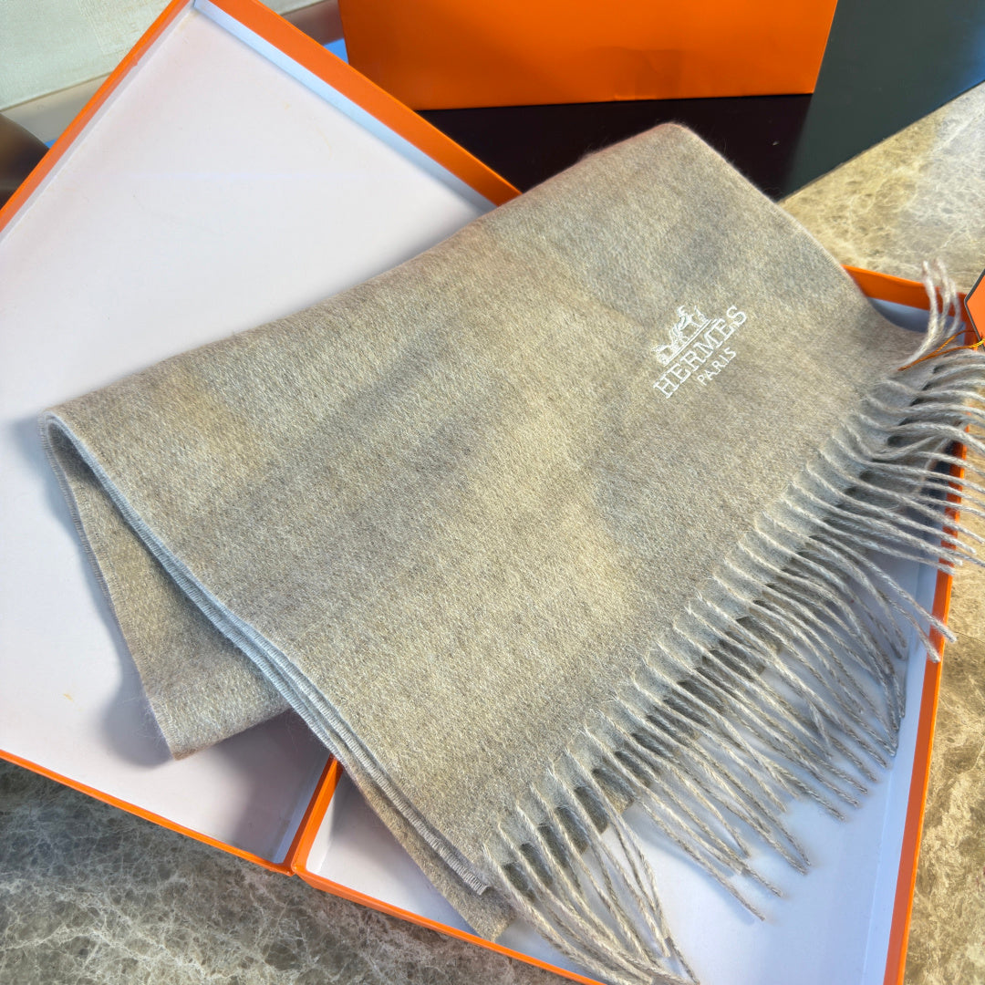 HERMES 25S SCARF 180 IN CASHMERE 987738