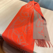 HERMES 25S SCARF 195 IN CASHMERE 989853