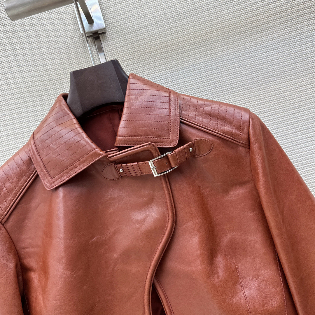 HERMES 26S LEATHER JACKET 766