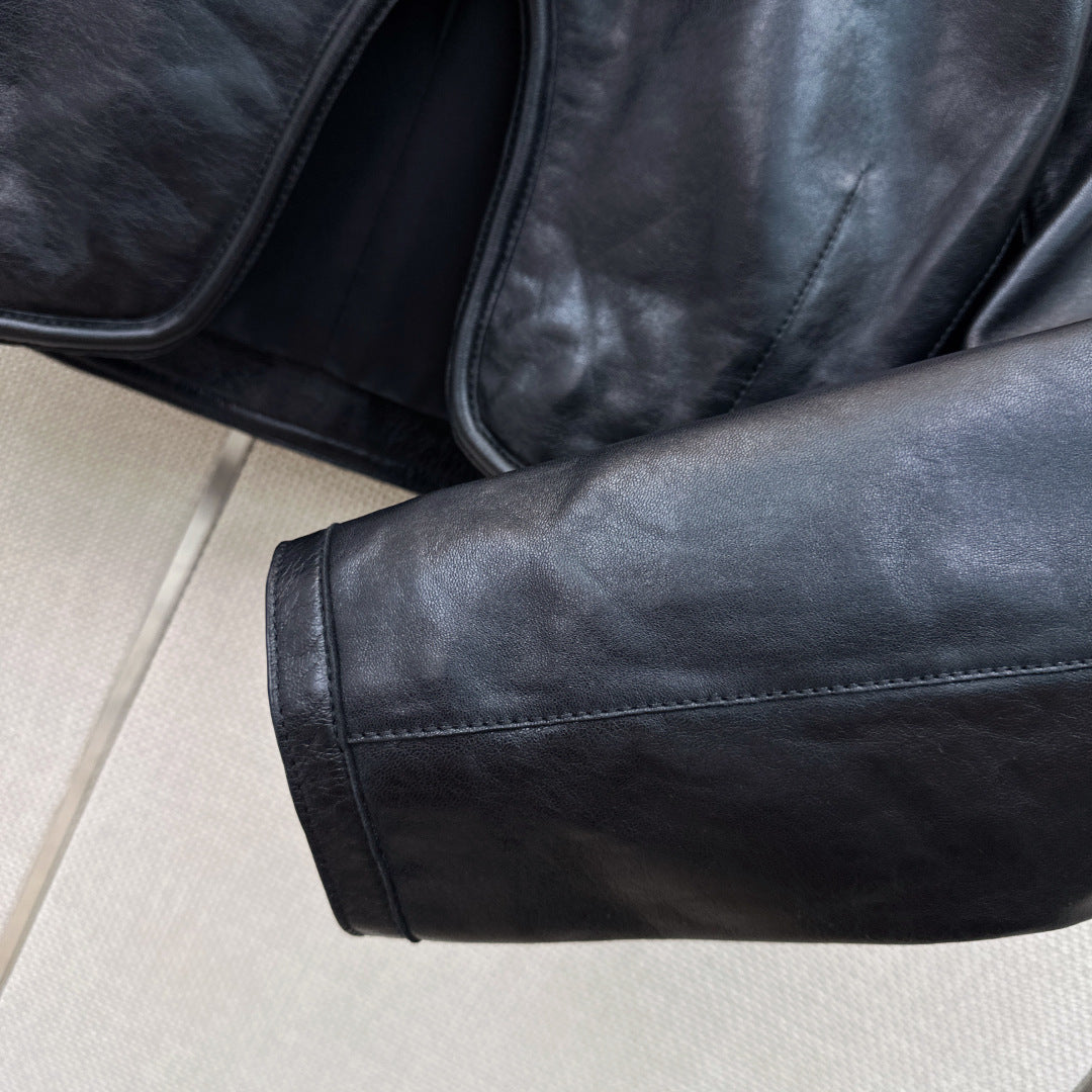 HERMES 26S LEATHER JACKET 765