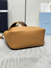 PRADA 25S SMALL BAG 23 IN CARAMEL CALFSKIN GOLD HARDWARE