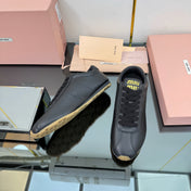 PLUME NAPPA SNEAKERS IN BLACK CALFSKIN