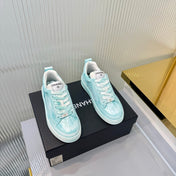 CHANEL 26S LOW-TOP SNEAKERS IN LIGHT MINT BLUE CALFSKIN