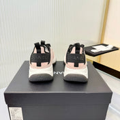 CHANEL 26S PLATFORM SNEAKERS IN LIGHT PINK SUEDE WITH CC LOGO