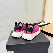 CHANEL 26S PLATFORM SNEAKERS IN PINK SUEDE WITH CC LOGO