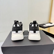 CHANEL 26S PLATFORM SNEAKERS IN WHITE SUEDE WITH CC LOGO