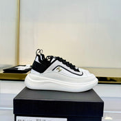 CHANEL 26S PLATFORM SNEAKERS IN WHITE CALFSKIN