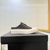 CHANEL 26S MULE SNEAKERS IN BLACK CHECKERED WOVEN DENIM FABRIC STYLE 5